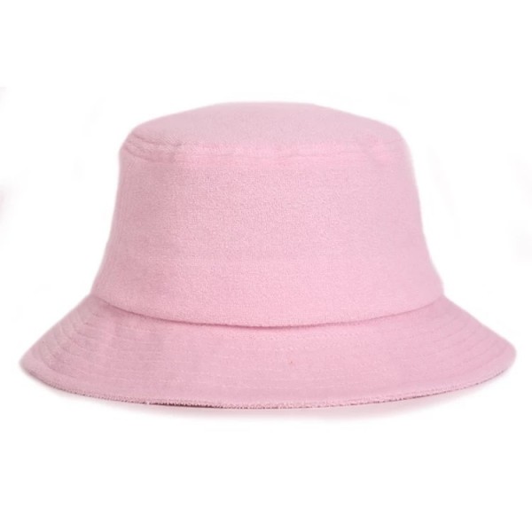 Big Size Pink Terry Towelling Hat (80% cotton / 20% polyester, adjustable band, fits 62-65cms)